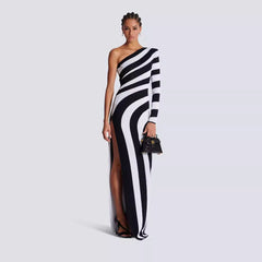 Zebra Print Bandage Party Dress