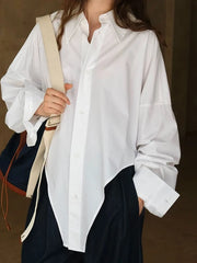 irregular lapel shirt