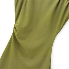 Olive Green Sleeveless Dress