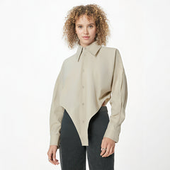 irregular lapel shirt
