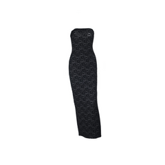 Elegant Black Strapless Maxi Dress