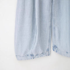 Panelled Light Wash Balloon Jeans