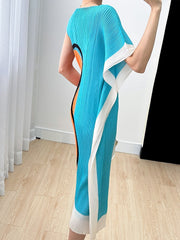 Bold Colorblock Abstract Print Dress