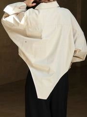 irregular lapel shirt