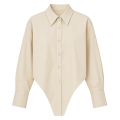 irregular lapel shirt