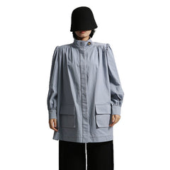 Fashion Loose Fit Tunic with Gathered Sleeves