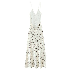 Holiday Polka Dot Maxi Dress