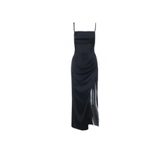 Elegant Ruched - Waist Maxi Dress