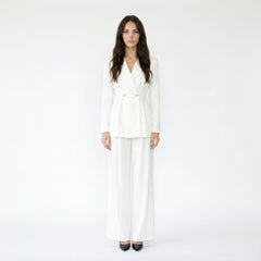 Notched Lapel Long Faux Leather Trench