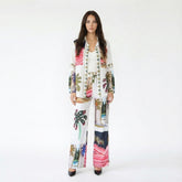 Tropical Print Shirt and Trousers Co-ord Set