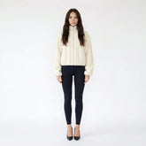 Full-Zip Mock Neck Plush Fleece Bomber Jacket