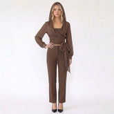 Hooded Sheer Chiffon Wrap Top with Waist Tie
