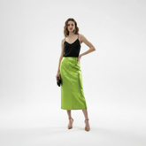 Elegant Shine Stain Spilt Skirt