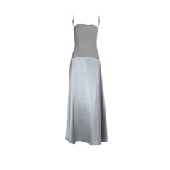 Minimalist Grey Two - Tone Dress