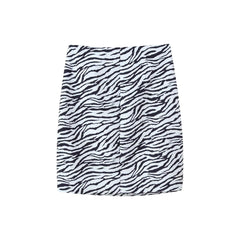 Zebra Print Blazer And Skirt Set