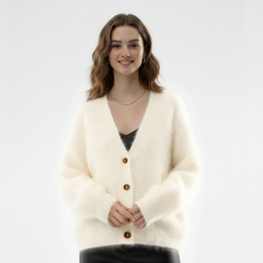 Minimalist Batwing Sleeve V-neck Cardigan