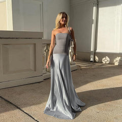 Minimalist Grey Two - Tone Dress
