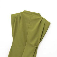 Olive Green Sleeveless Dress