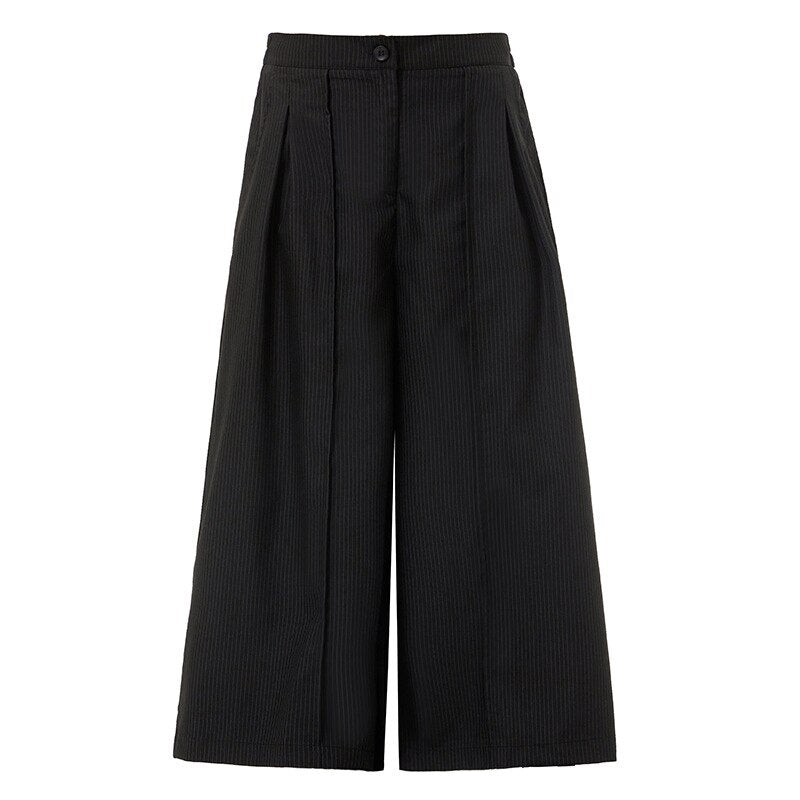 Minimalist Structured Wide-Leg Culottes