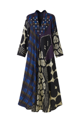 Vintage Patchwork Print Swing Dress