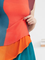 Minimalist Sculpted Colorblock Knit Set