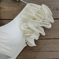 Romantic Ruffle Cut-out Swimsuit