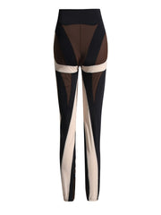 Twisted Stripe Contrast Sport Leggings