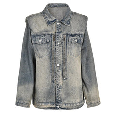 Vintage Washed Oversized Denim Jacket