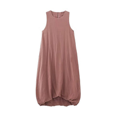 Dusty Rose Relaxed Balloon Hem Dress