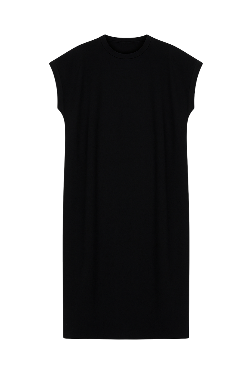 Urban Structured Silhouette Sleeveless Dress