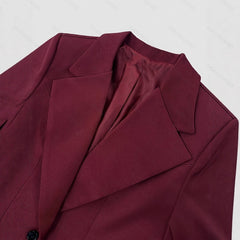 Tailored Hourglass Blazer with Wide Notched Lapels