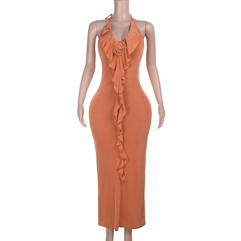 Floral Embellished Maxi Gown