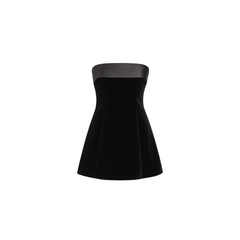 Black Strapless Mini Dress