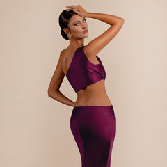 One - Shoulder Cut - Out Gown