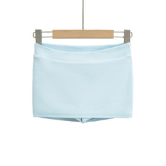 Light Blue High - Waist Mini Skirt