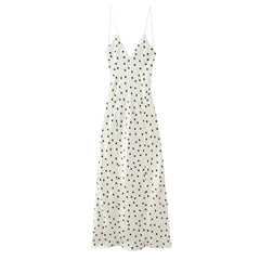 Holiday Polka Dot Maxi Dress