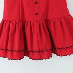 Sexy Red Button - Front Party Dress