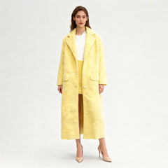 Long Boucle Teddy Bear Maxi Coat