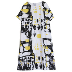 Personality Fashion Loose Short Sleeve Dress