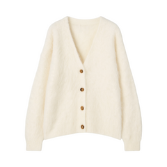 Minimalist Batwing Sleeve V-neck Cardigan