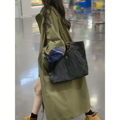 Drawstring Waist Balloon Sleeve Zip Jacket