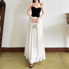 Chic Monochrome Two - Tone  Dress