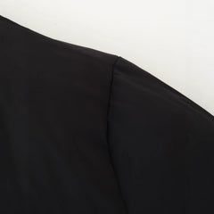 Cropped High-Neck Ribbed Puffer