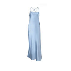 Light Blue Spaghetti Stain Dress