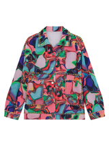 Bold Abstract Patterned Pop Art Coat