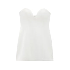 White Strapless Mini Dress