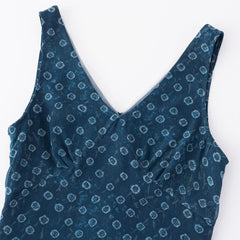 Polka Dot Sleeveless Maxi Dress