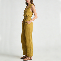 Golden Hour Lace Trim Jumpsuit