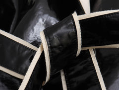 Patent Leather Long Trench Coat