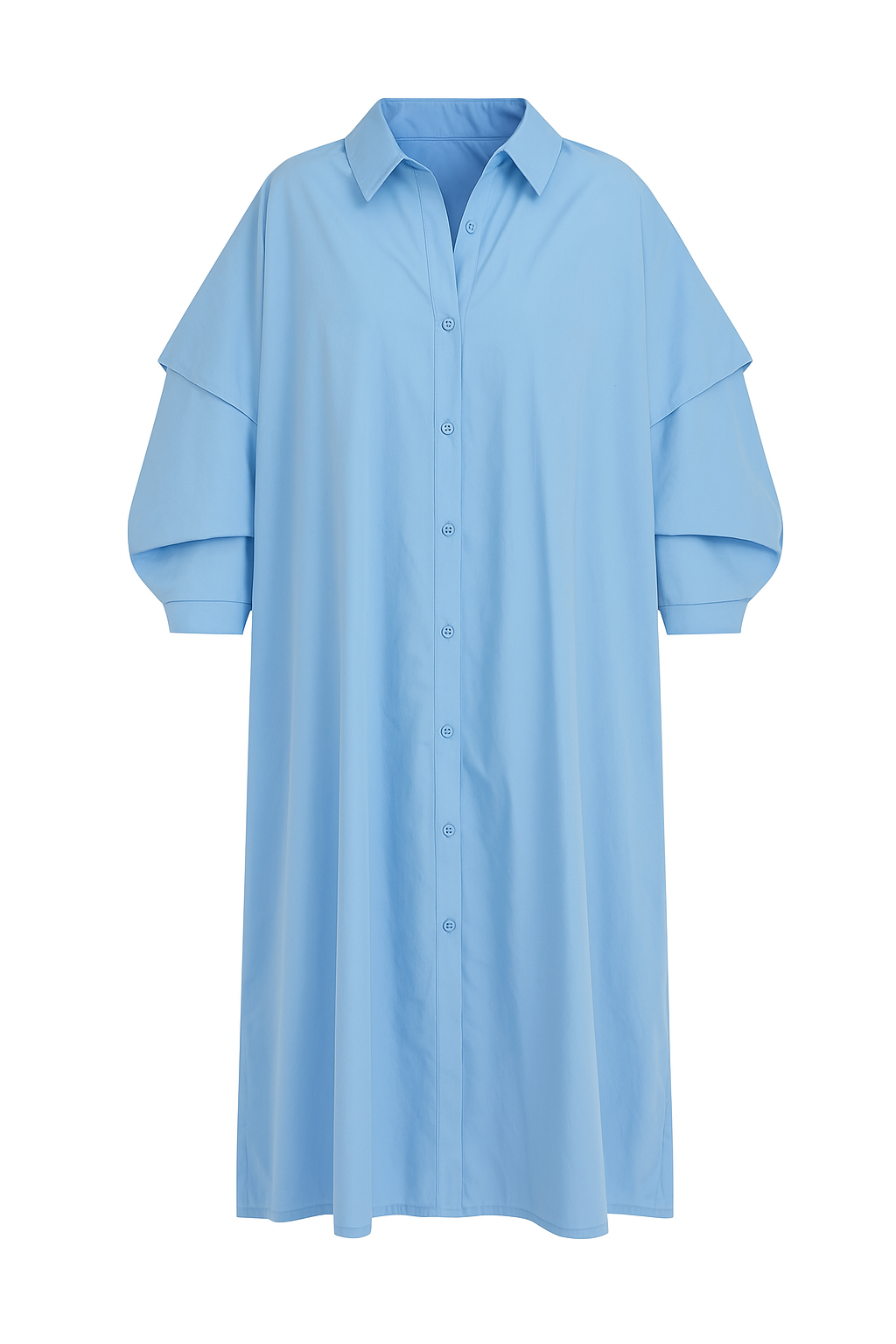 Minimalist Draped Oversized Cotton Dress